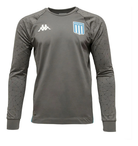 Buzo De Entrenamiento Cuello Redondo Racing Club Gris