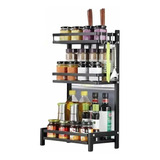 Organizador Multifuncional Rack De 3 Niveles De Acero Cocina