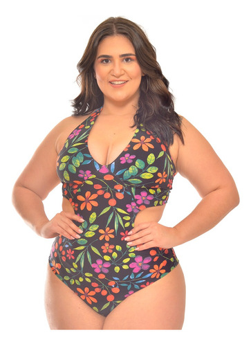 Maiô Plus Size Verão Engana Mamãe Moderno Fio  G1 Ate G3