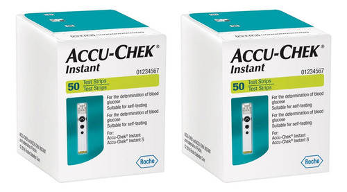 100 Tiras Reactivas Accu Chek Instant // Cintas Envio Gratis