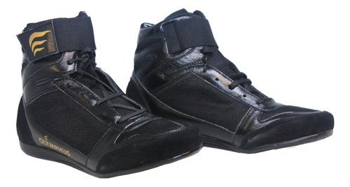 Zapatilla De  Boxeo Cuero Y Goma Olymphus