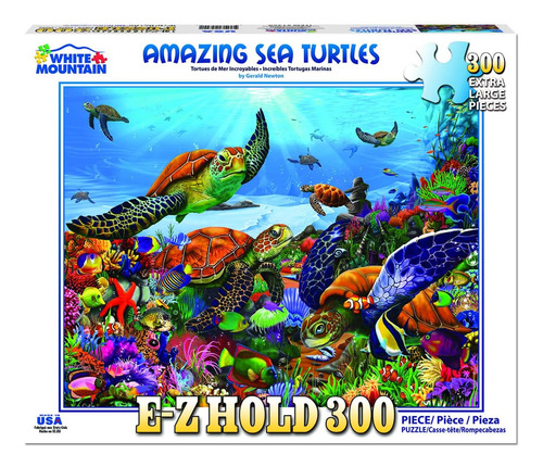 White Mountain Puzzles Increíbles Tortugas Marinas, Rompecab