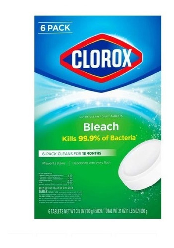 Pastillas Clorox Inodoros X 6 - Unidad a $10950