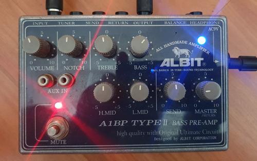 Pedal Albit A1bp Type Ii - Bass Pre-amp Japonês