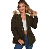 Parka Mujer Gabardina Con Abrigo Campera Dama