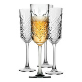 Juego 4 Copas Champagne De Cristal Timeless Pasabahce 175ml