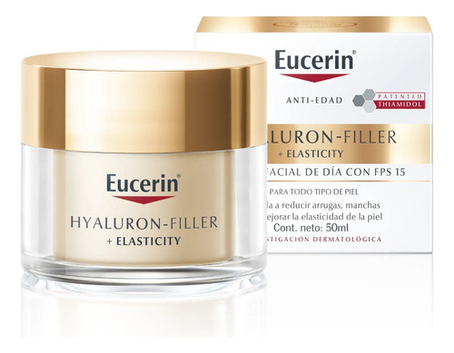 Eucerin Hyaluron Filler + Elasticy Facial Día Fps 15 X50ml
