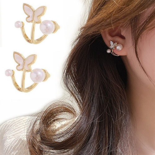 Aretes Mariposa Perla Regalo Joyas