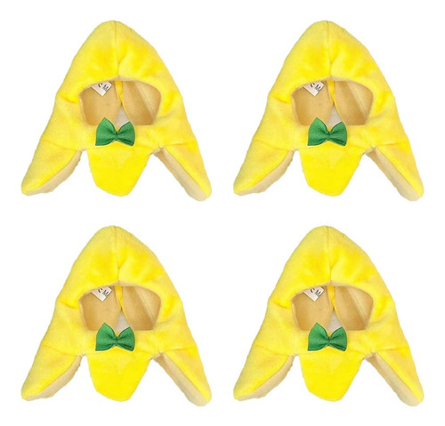 4 Piezas Adorable  Sombrero De Plátano Para Mascotas