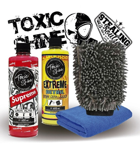 Toxic Shine | Kit Combo Lavado | Básico #44 | Shampoo + Cera