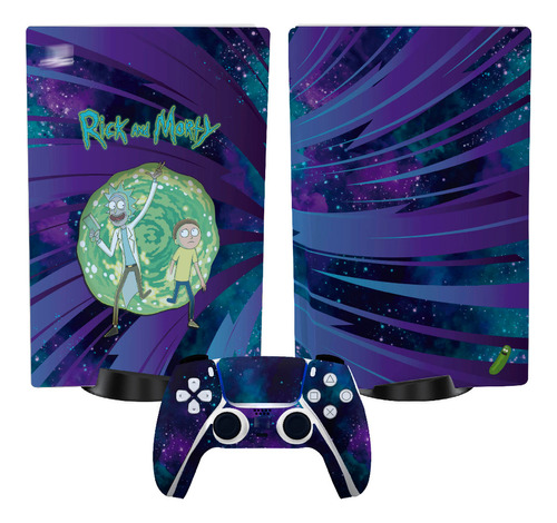 Skin Compatible Consola Ps5 Standard Rick Y Morty 