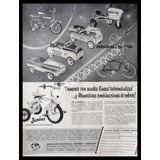 Cartel Triciclos Y Carritos De Lamina American Machine 1958