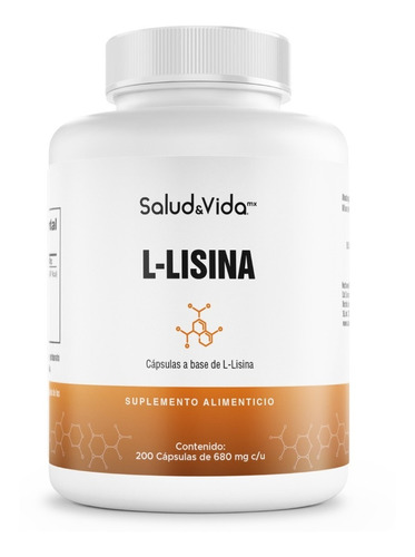 L-lisina 200 Cápsulas Salud & Vida Mx