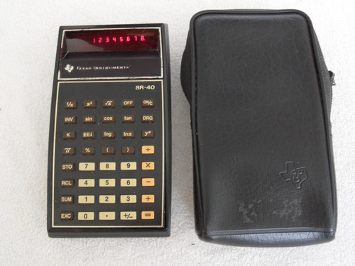 Calculadora Texas Instruments Sr-40 Vintage Con Funda