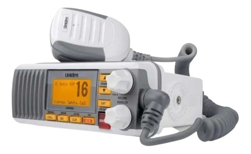 Radio Vhf Uniden Marine Um385bk 25w Marítimo Branco