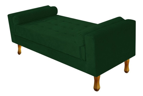 Recamier Baú Félix Queen Size 160cm Suede Verde - Ds Moveis