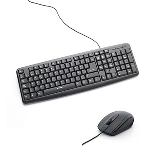 Teclado Y Mouse Con Cable Pc Usb Kit Combo