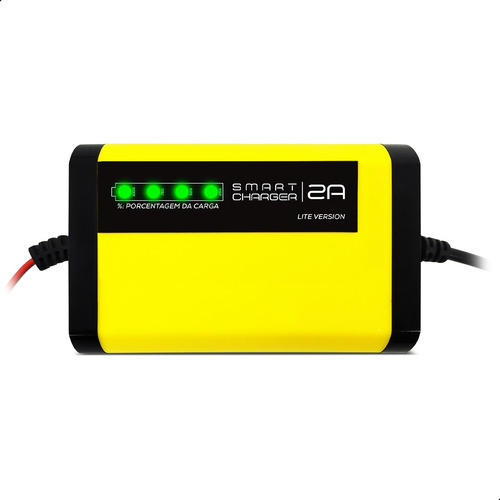 Carregador Bateria Automotivo 12v 2a Portátil Bivolt Fonte