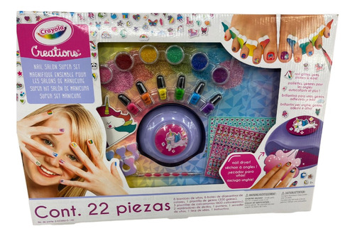 Crayola Set Manicure Unicornio Pedicure Arcoiris