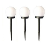 Pack 8 Foco Led Solar Estaca Tipo Globo Para Jardín