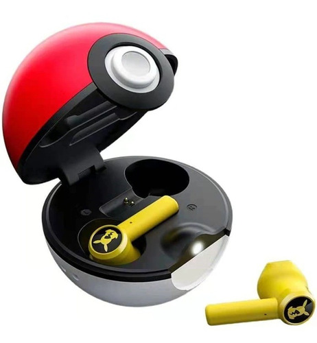 Fone De Ouvido Pokémon Pikachu Gamer Bluetooth Pokébola