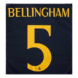 Tipografía Bellingham Real Madrid Avery Dennison