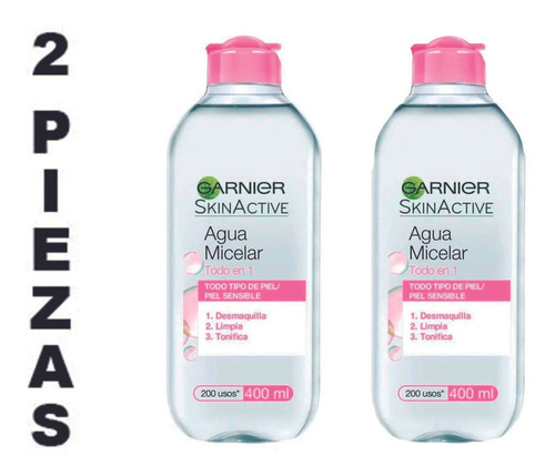 Agua Micelar Garnier Skin Active Piel Sensible 400 Ml,2