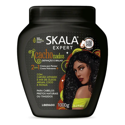 Crema Para Peinar Skala Carbón Activado Cabello Rizado 1kg | Envío gratis