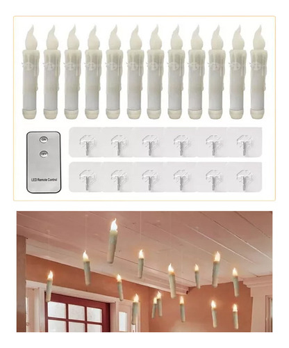 Velas Aromáticas Led, Velas Decorativas, 12 Unidades