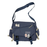 Saco De Mensajero De Nylon Mujer Mochila Coreana, Kawaii L