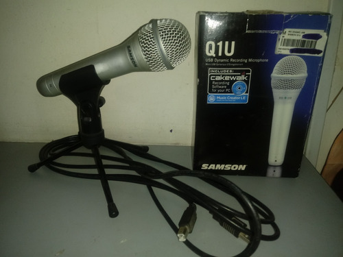 Micrófono Dinámico Usb Samson Q1u