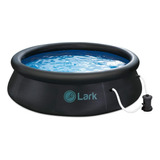 Piscina Inflable Para Exteriores De 10ft Color Negro Lark