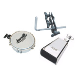 Clamp De Percussão Ta430 + Tamborim Tt409 + Cowbell To055