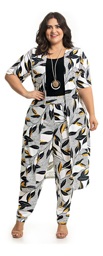 Kimono Estampado Moda Plus Size