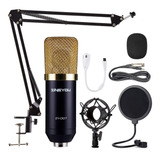 Kit Microfono Zy-007 Condensador Cardiode Con Accesorios 