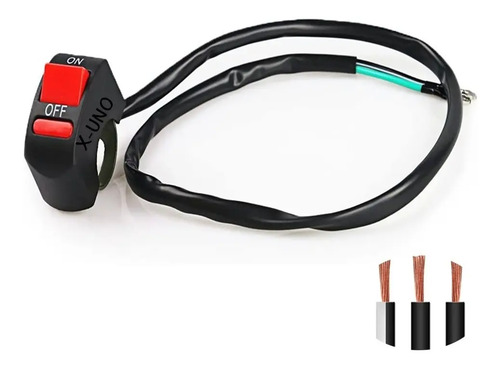Moto Auxiliar Interruptor 3 Cables Intermitentes Leds Faros