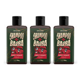 3x Shampoo Para Barba 120g Guaraná Don Alcides