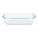 Fuente Rectangular Deep 28 X 18 Cm Pyrex Vidrio - Prestigio Color Transparente