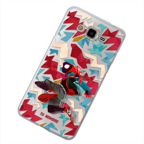 Funda Para Galaxy Spiderman Miles Personalizada Tu Nombre