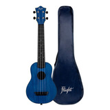 Flight Tusl35 Blu Ukulele Soprano Brazo Largo Funda Color Azul