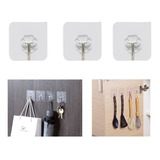 Accesorio Para Baño Adhesivos Gancho Cocina Pack X8