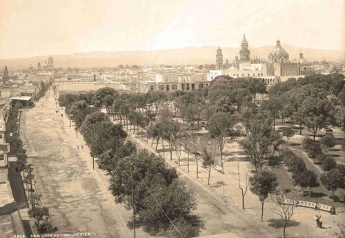 Lienzo Canvas Fotografía Vista San Luis Potosí 1897 50x72