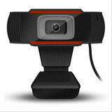 Webcam Cámara Web Hd Microfono Usb Pc Windows Mac Zoom Color Negro