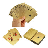 Nuevas Cartas Baraja De Poker Cartas Dorado Lujo Ultra Fino