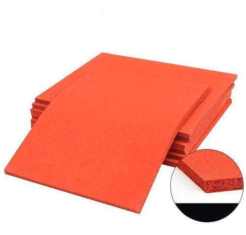 Pad Para Glass Silicona Naranja 25x20cm - Espesor 8mm