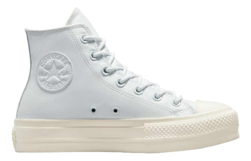 Tenis Converse Bota Plataforma Azul Claro/beige