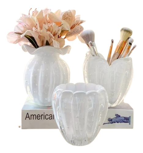 Kit Porta Pincéis De Maquiagem Cristal Murano Tavares