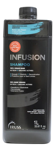  Shampoo Truss Infusion Reconstrução Vegano 1 Litro Sem Pump