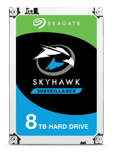 Disco Duro Interno Seagate Skyhawk St8000vx004 8tb Plata