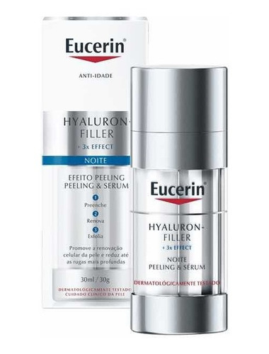 Hyaluron Filler Eucerin Noite Serum Efeito Peeling 30ml